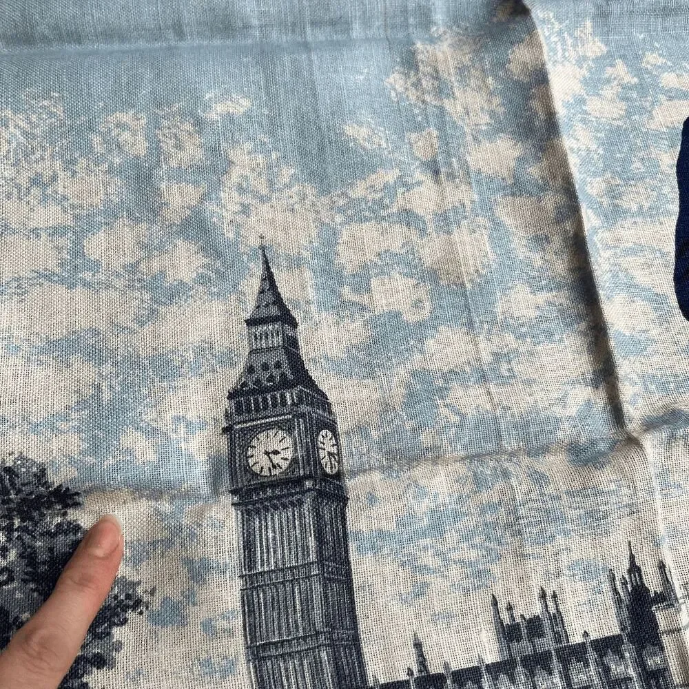 VTG Irish Linen Tea Towel City of Westminster Policeman Big Ben 20x30